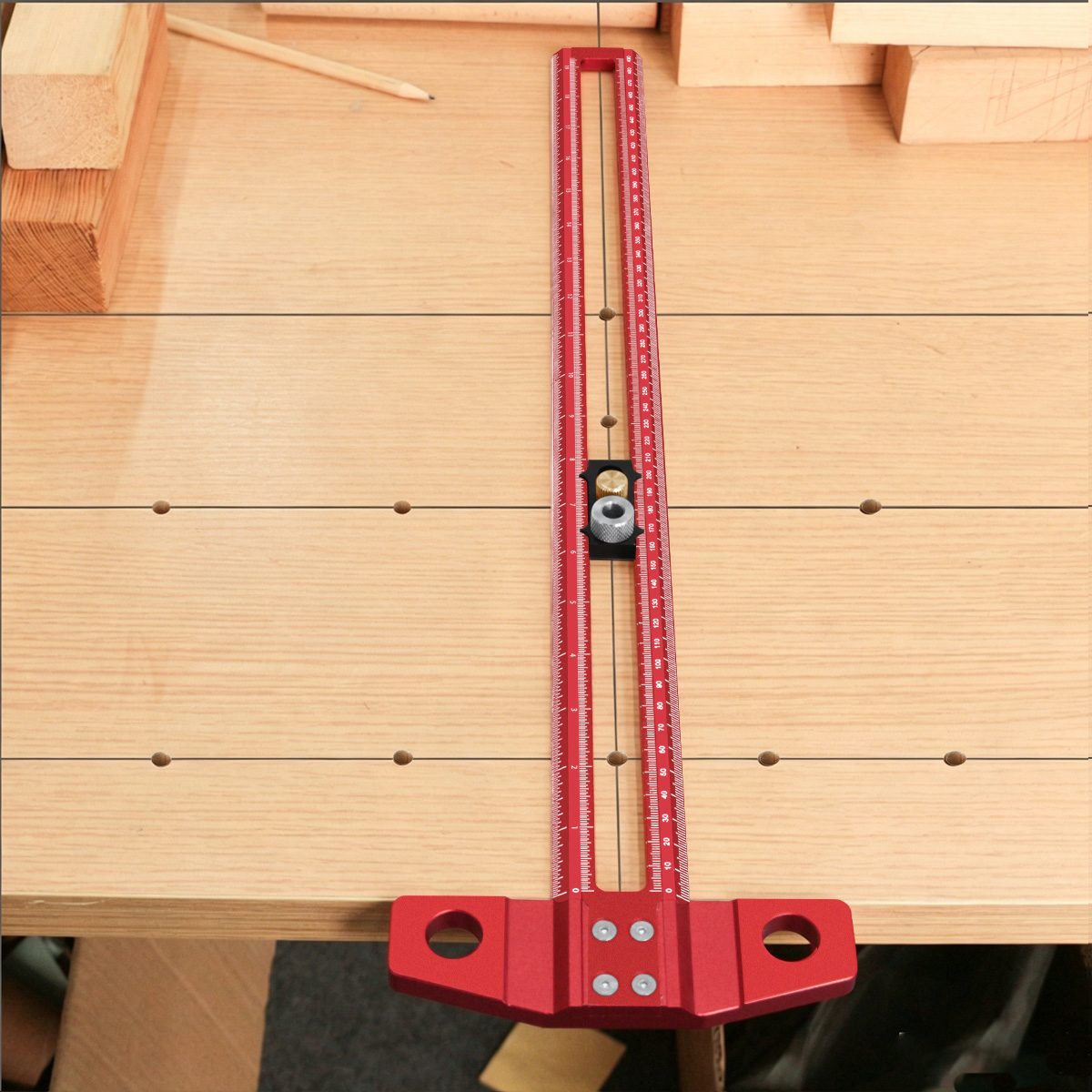 Dovetail Marking Guide - Деревообрабатывающий Т-образный угольник-маркер, разметочный шаблон-линейка с