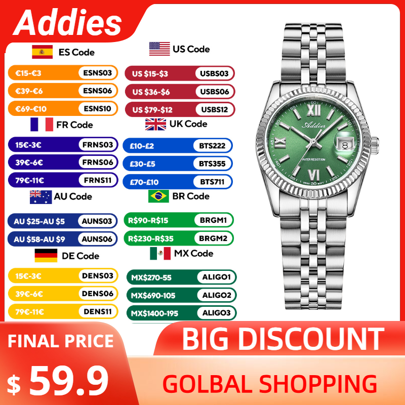 Tools Quality - Высококачественные роскошные женские часы Addies с