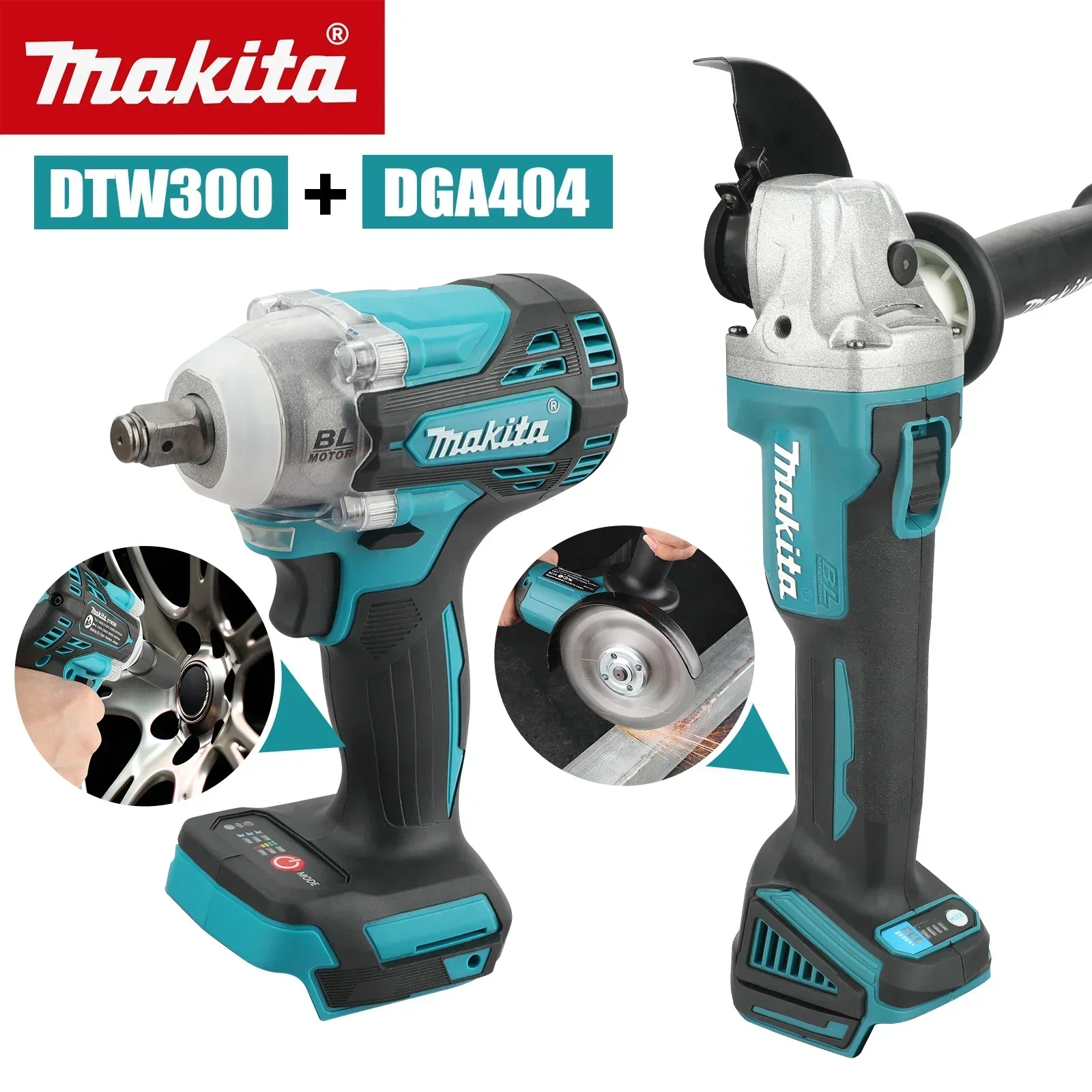 Makita Drill Dtw300 - Беспроводной комбинированный набор Makita DTW300 DGA404: