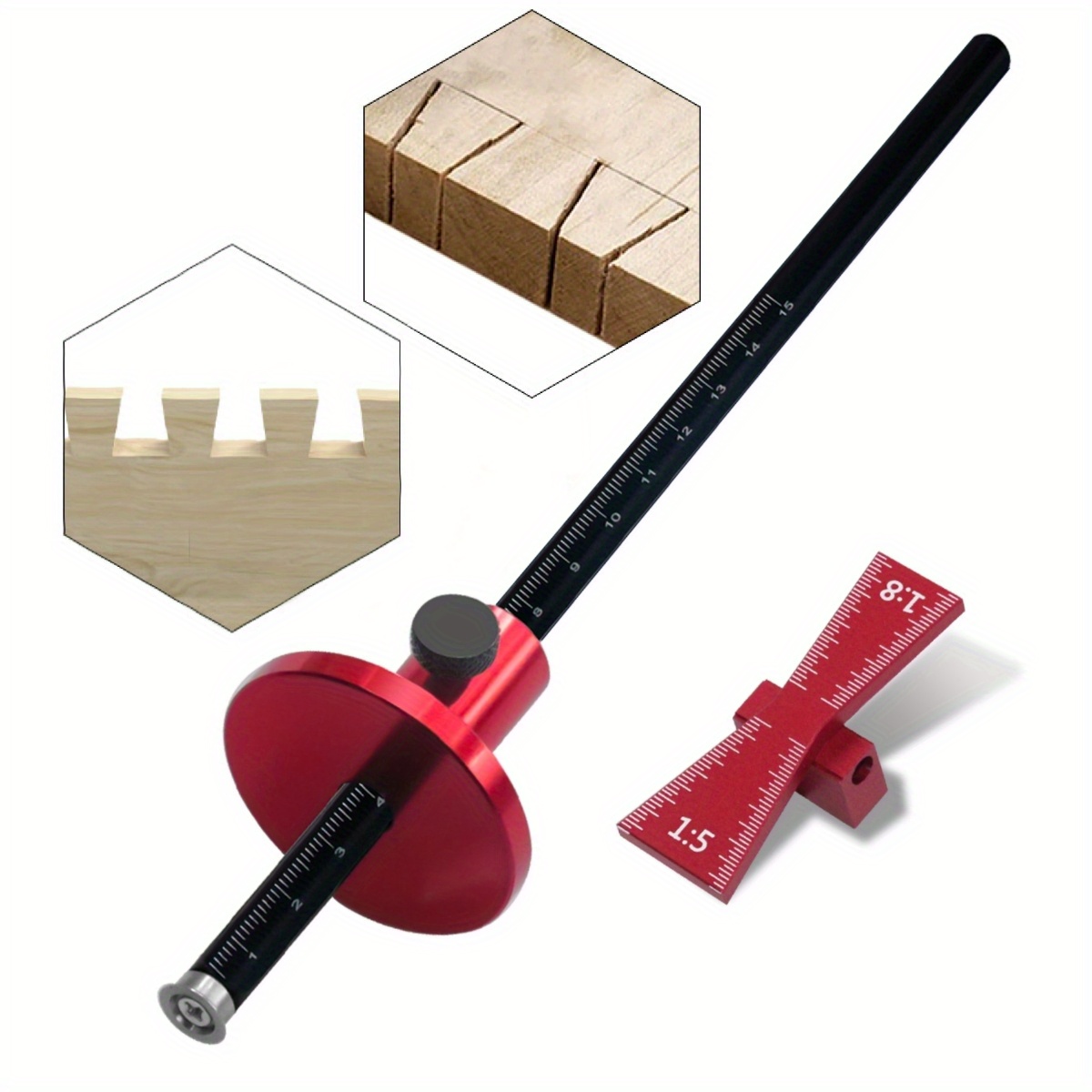 Dovetail Marking Guide - Резак с подшипниковым колесом для мягкого