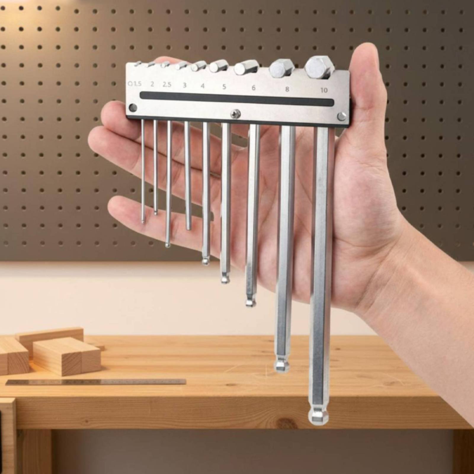 Tools For Metal Workshop - Настенный держатель для шестигранных ключей, металлическая