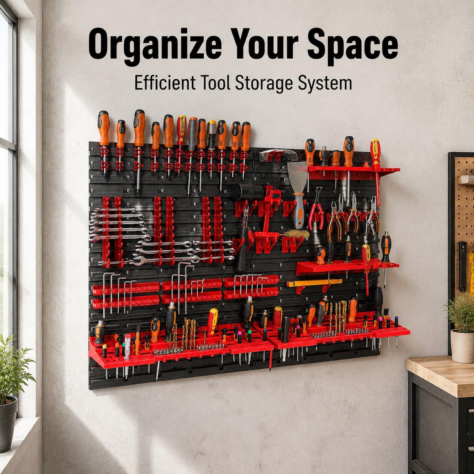 Workshop Tools Toy - Настенные контейнеры для хранения с панелями,